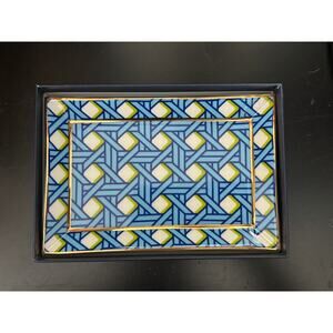 Jonathan Adler Basketweave Rectangle Tray NWT